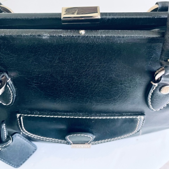 Y2K Liz Claiborne Vintage Leather Kisslock closure Womens Handbag / Shoulderbag - Picture 6 of 11